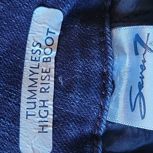 Seven7 Women's Tummyless High-rise Boot Jeans Size 16 - Picture 9 of 9